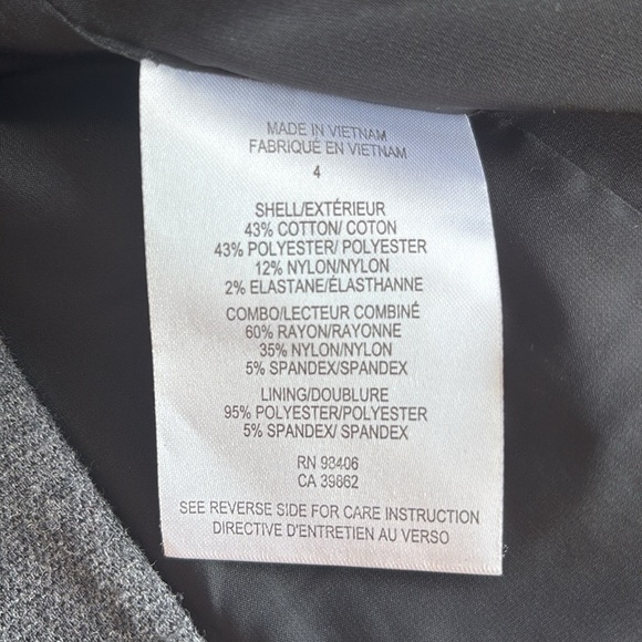 Theory Charcoal Gray Single-Breasted Blazer | Size 4 - Picture 5 of 5